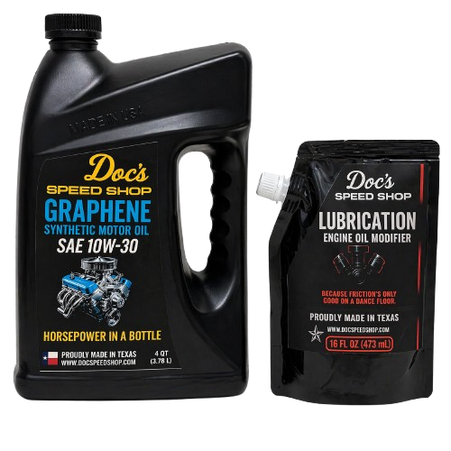 Doc's Speed Shop Graphene Infused 10W-30 Motor Oil + Engine Modifier Bundle