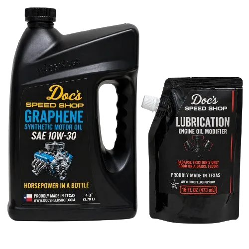 Doc's Speed Shop Graphene Infused 10W-30 Motor Oil + Engine Modifier Bundle