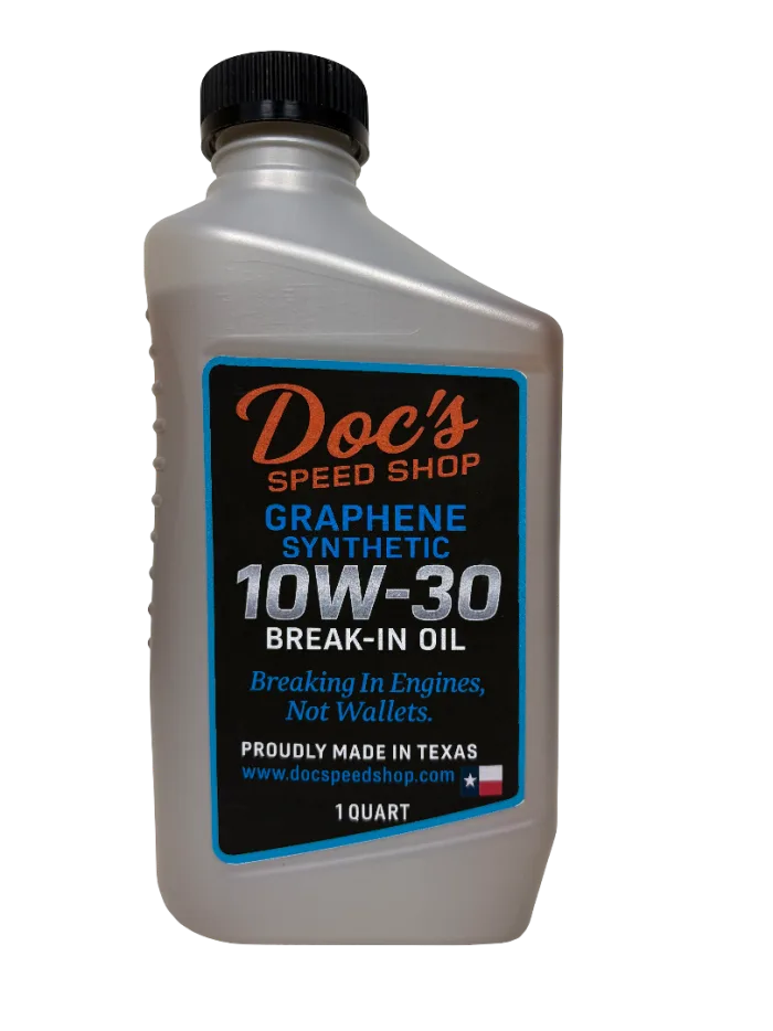 Doc's Speed Shop Graphene Synthetic 10W-30 Break-In Oil