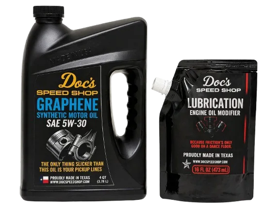 Doc's Speed Shop Graphene Infused 5W-30 Motor Oil + Engine Modifier Bundle