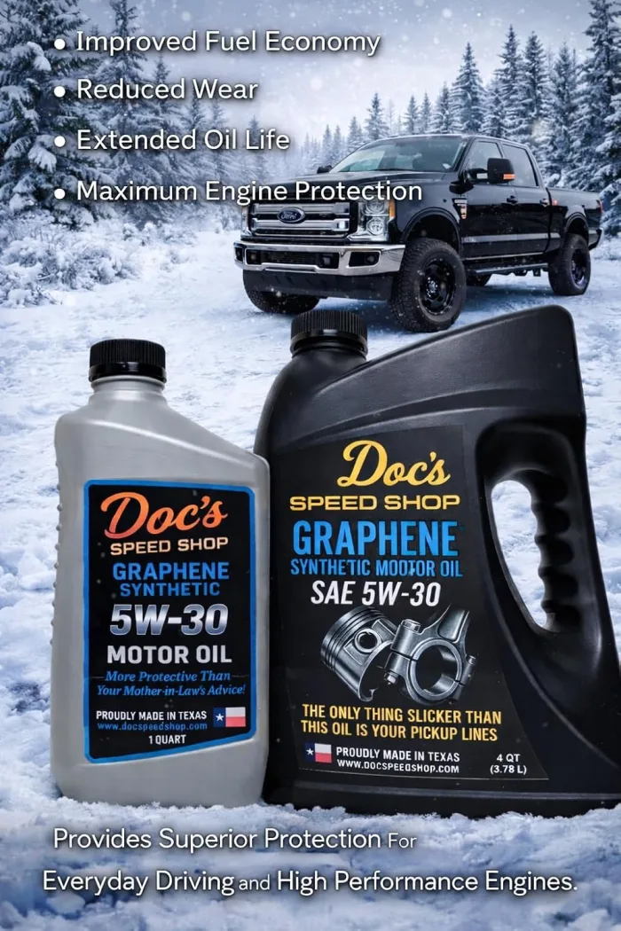 Doc's Speed Shop Graphene Infused 5W-30 Motor Oil, 4QT